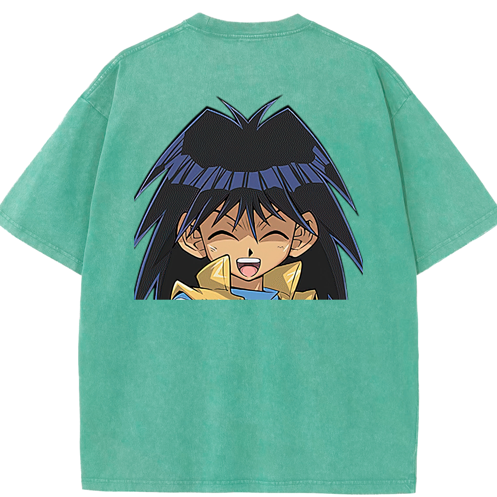 （画像用） 遊☆戯☆王 Yu-Gi-Oh! 綿100% ヴィンテージ風 半袖Tシャツ（背面プリント）